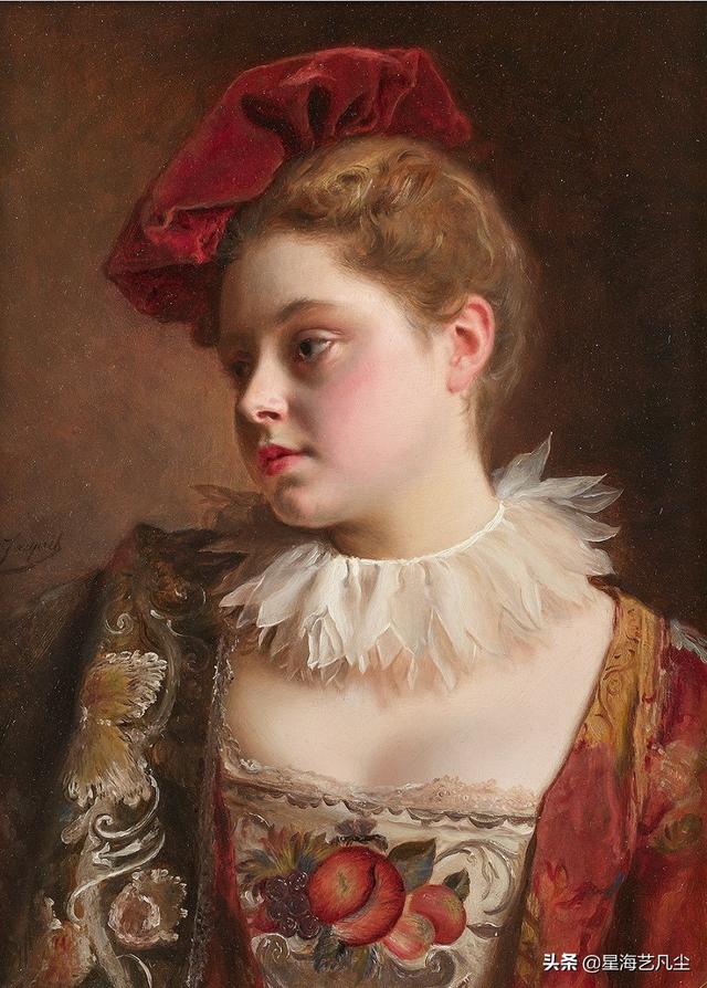 法国艺术家古斯塔夫.简.雅凯Gustave Jean Jacquet精品油画作品鉴赏-7.jpg