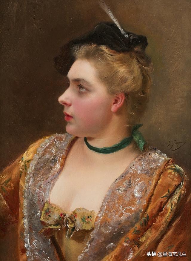 法国艺术家古斯塔夫.简.雅凯Gustave Jean Jacquet精品油画作品鉴赏-8.jpg